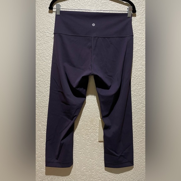 Lululemon Wunder Under High Rise Crop Leggings Purple Size 10 - Picture 7 of 9